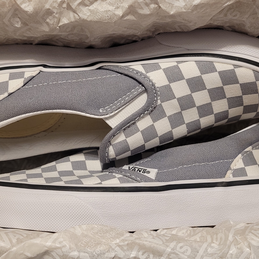 Vans Gray and White Sneakers Modern Design